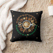 Coffee Meets Earth’s Goodness – Botanical Starry  クッション (ブランケット)
