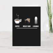 Coffee Messy Hair Leggings カード (正面)