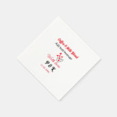 Coffee & milk blend love couple coffee red heart n スタンダードカクテルナプキン (角)