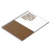 Coffee Minimal Effort Notebook ノートブック (左側)