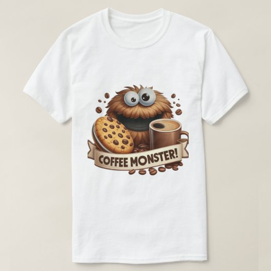 Coffee Monster Tシャツ (デザイン正面)