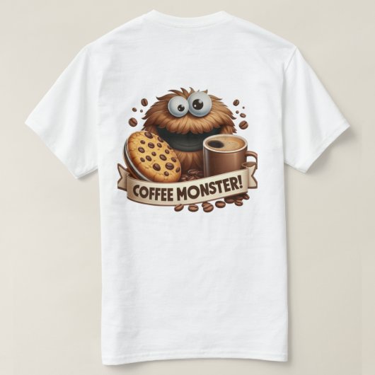 Coffee Monster  Tシャツ (デザイン裏面)