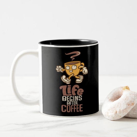 Coffee Mug ツートーンマグカップ (ドーナツ)