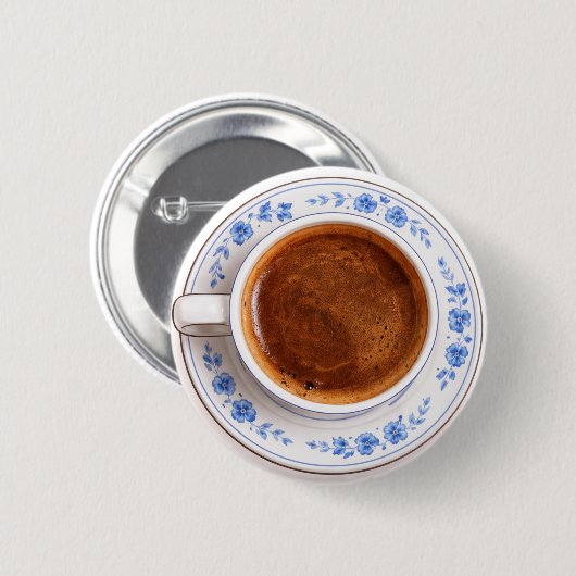 Coffee Mug 缶バッジ (正面&裏面)