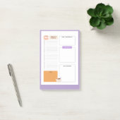 coffee mug accent to do list with lilac background ポストイット (オフィス)