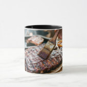 Coffee Mug BBQ Ribs Barbecue Grilling Delicious マグカップ (中央)