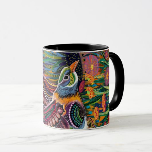 coffee mug bird マグカップ (正面右)