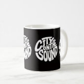 Coffee Mug | Bold Typography Urban Design コーヒーマグカップ (正面右)