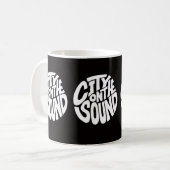 Coffee Mug | Bold Typography Urban Design コーヒーマグカップ (正面左)