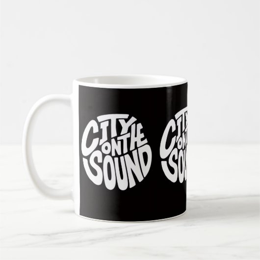 Coffee Mug | Bold Typography Urban Design コーヒーマグカップ (左)