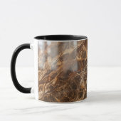 Coffee Mug Brown Marble Texture Stone Pattern マグカップ (左)