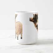 Coffee Mug - Cute Goat Peeking コーヒーマグカップ (中央)