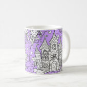 Coffee Mug Decorated with an Image of a Castle コーヒーマグカップ (正面右)