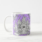 Coffee Mug Decorated with an Image of a Castle コーヒーマグカップ (左)