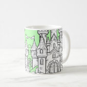 Coffee Mug Decorated with an Image of a Castle コーヒーマグカップ (正面右)
