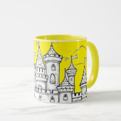 Coffee Mug Decorated with an Image of a Castle マグカップ (正面右)