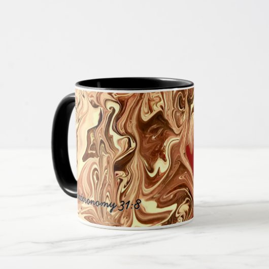 Coffee Mug. Deuteronomy 31:8 Bible Verse.  マグカップ (正面左)