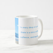  Coffee mug Earth day Coastal beach コーヒーマグカップ (正面右)