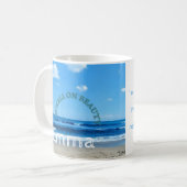  Coffee mug Earth day Coastal beach コーヒーマグカップ (正面左)
