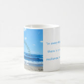  Coffee mug Earth day Coastal beach コーヒーマグカップ (中央)