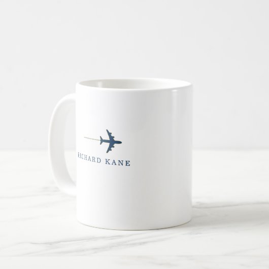 Coffee Mug for an airplane pilot コーヒーマグカップ (正面左)