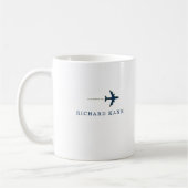 Coffee Mug for an airplane pilot コーヒーマグカップ (左)
