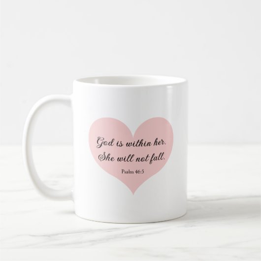  Coffee mug God is within her コーヒーマグカップ (左)