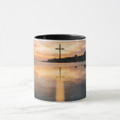 Coffee Mug Inspirational Cross Sunset Religiou Mug マグカップ (中央)