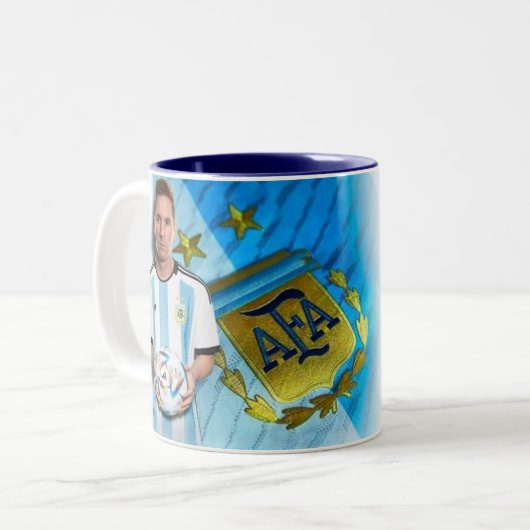 Coffee mug Messi mug ツートーンマグカップ (正面左)