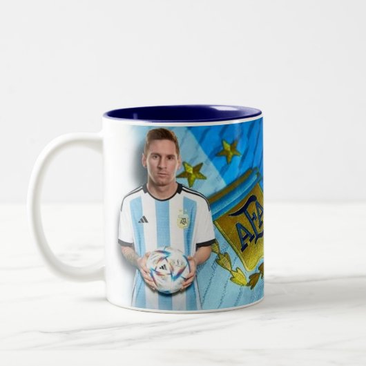 Coffee mug Messi mug ツートーンマグカップ (左)