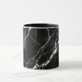 Coffee Mug Modern Black Marble Vein Pattern マグカップ (中央)