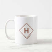 Coffee Mug | Modern Geometric Monogram Initial コーヒーマグカップ (左)