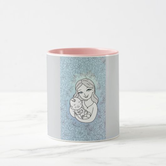 Coffee Mug,mom and son マグカップ (中央)