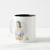 Coffee Mug Mona Liza finlandish ツートーンマグカップ (正面左)