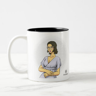 Coffee Mug Mona Liza finlandish ツートーンマグカップ