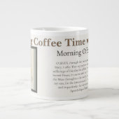 Coffee Mug: Morning Coffee Time ジャンボコーヒーマグカップ (正面)