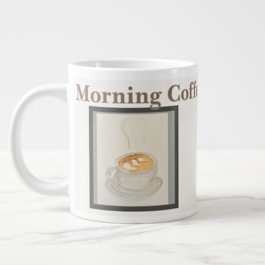 Coffee Mug: Morning Coffee Time ジャンボコーヒーマグカップ (左)