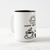 Coffee mug Mornings are for coffee ツートーンマグカップ (正面左)