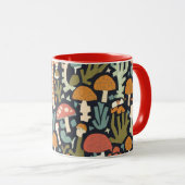 coffee mug mushrooms マグカップ (正面右)