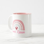 Coffee Mug, Nurse Thank You Mug, Appreciation Gift ツートーンマグカップ (正面左)