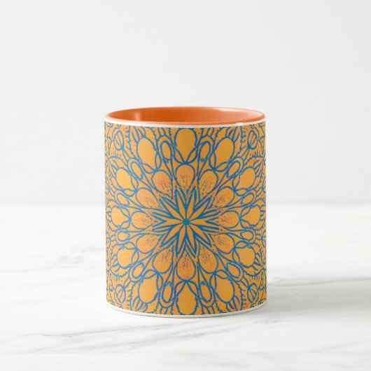 coffee mug orange color マグカップ (中央)