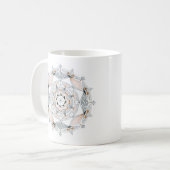 Coffee Mug Original Mandala Design 2-sided Brown コーヒーマグカップ (正面左)