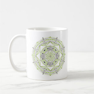 Coffee Mug Original Mandala Design 2-sided Green コーヒーマグカップ