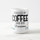 Coffee Mug Patriotic 4th of July Custom Name コーヒーマグカップ (中央)