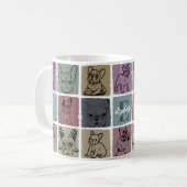 Coffee Mug Personalized Retro French Bulldog Gift コーヒーマグカップ (正面左)