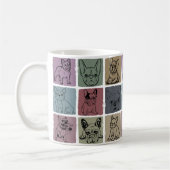 Coffee Mug Personalized Retro French Bulldog Gift コーヒーマグカップ (左)