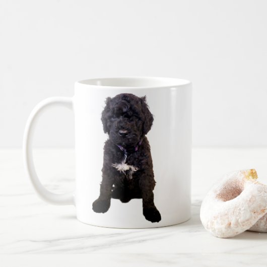 Coffee Mug – Portuguese Water Dog Puppy  コーヒーマグカップ (ドーナツ)
