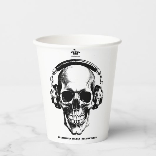 Coffee Mug Scull 紙コップ (正面)