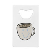 Coffee Mug Smile クレジットカード栓抜き (裏面)