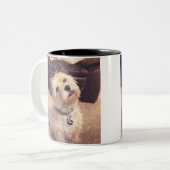 Coffee Mug –Waiting Puppy  Design ツートーンマグカップ (正面左)